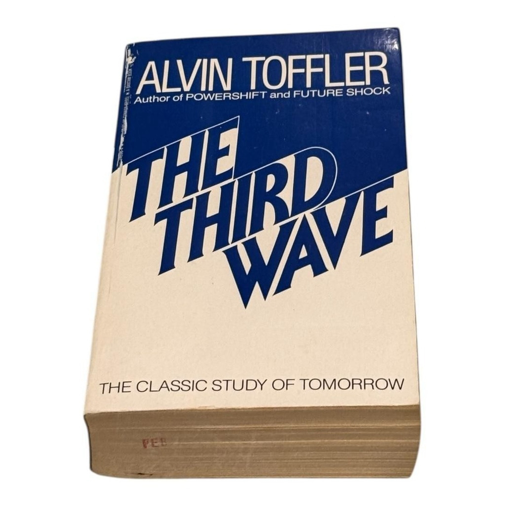 Vintage The Third Wave Alvin Toffler Paperback Futurism Nonfiction Book